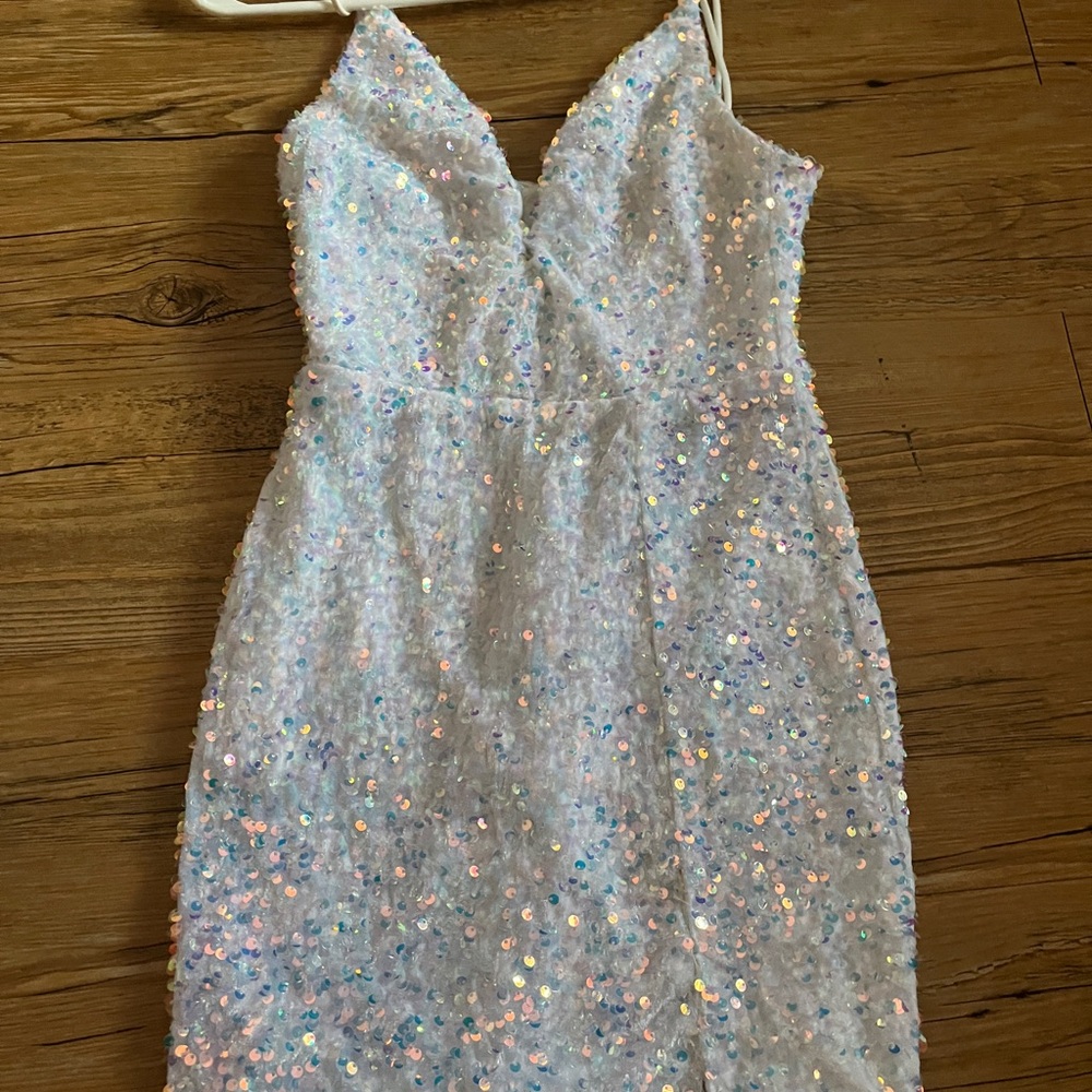 Lucy in the Sky Iridescent Sequin Dress
